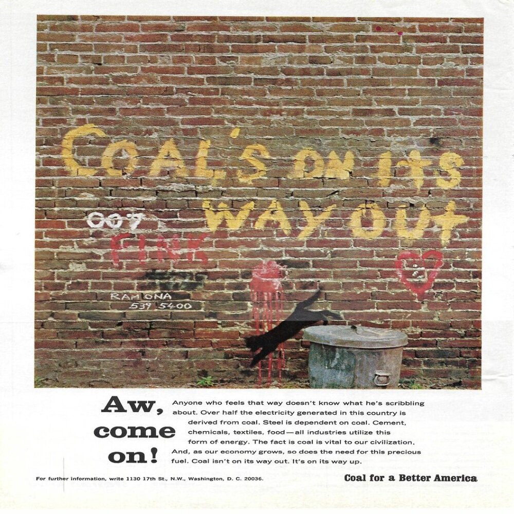 1967 Coal for a Better America Energy Power Vintage Magazine Print Ad/Poster